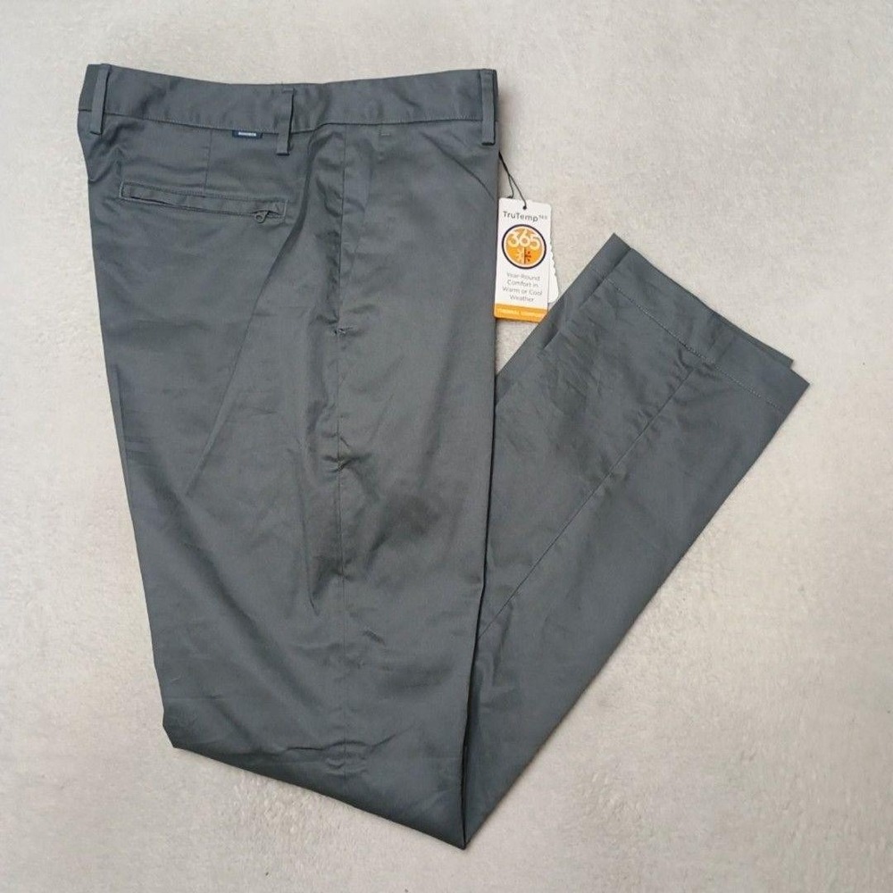 Bonobos Pants Men 33x32 Gray Chino Tailored Slim Microfiber Stretch Work Tech